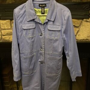 Trench Style Periwinkle Jacket